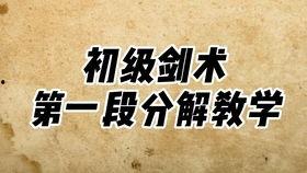 大学初级剑术教学视频,跟随视频学习大学剑术基础